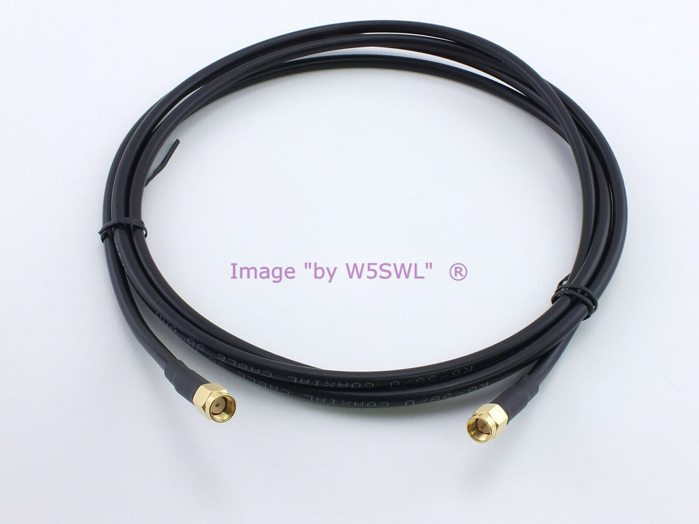 SMA Male to RP SMA Male 6ft RG58 Radio Test Jumper Patch Coax Cable - Dave's Hobby Shop by W5SWL