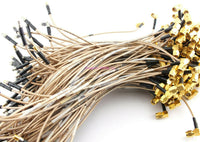 Load image into Gallery viewer, (1) MCX Plug to Right Angle SMA Male RG-316 12&quot; Coax Jumper - Dave&#39;s Hobby Shop by W5SWL
