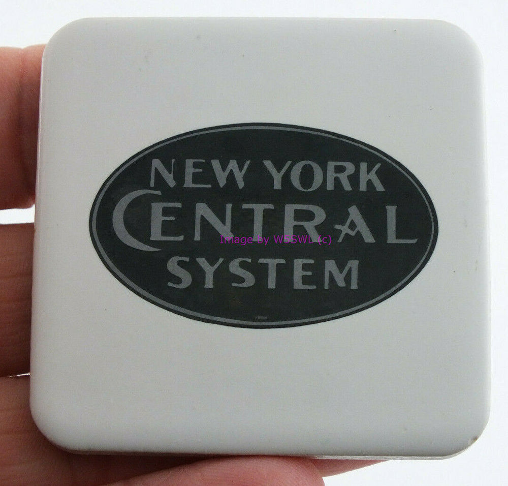 New York Central System Ceramic Plaque or Coaster ? Vintage - Dave's Hobby Shop by W5SWL