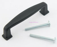 Load image into Gallery viewer, Cabinet Equipment Gear Handles 3-1/2&quot; Flat Black Square Foot Arched - Dave&#39;s Hobby Shop by W5SWL
