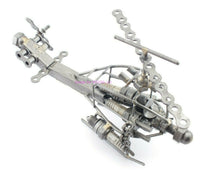 Load image into Gallery viewer, Hand Made Metal Wire Frame Attack Helicopter Collectible Movable Blades NOS - Dave&#39;s Hobby Shop by W5SWL
