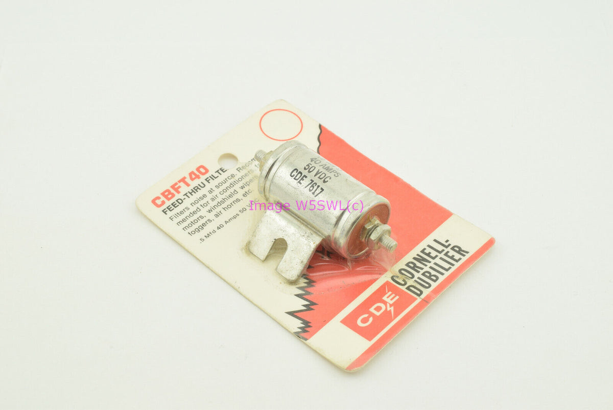 Cornell-Dubilier CBFT40 40A .5MFD 50VDC Feed Thru Cap for Noise - Dave's Hobby Shop by W5SWL