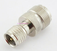 Load image into Gallery viewer, Workman 40-7610 Mini-UHF Male to UHF Female Coax Connector Adapter - Dave&#39;s Hobby Shop by W5SWL
