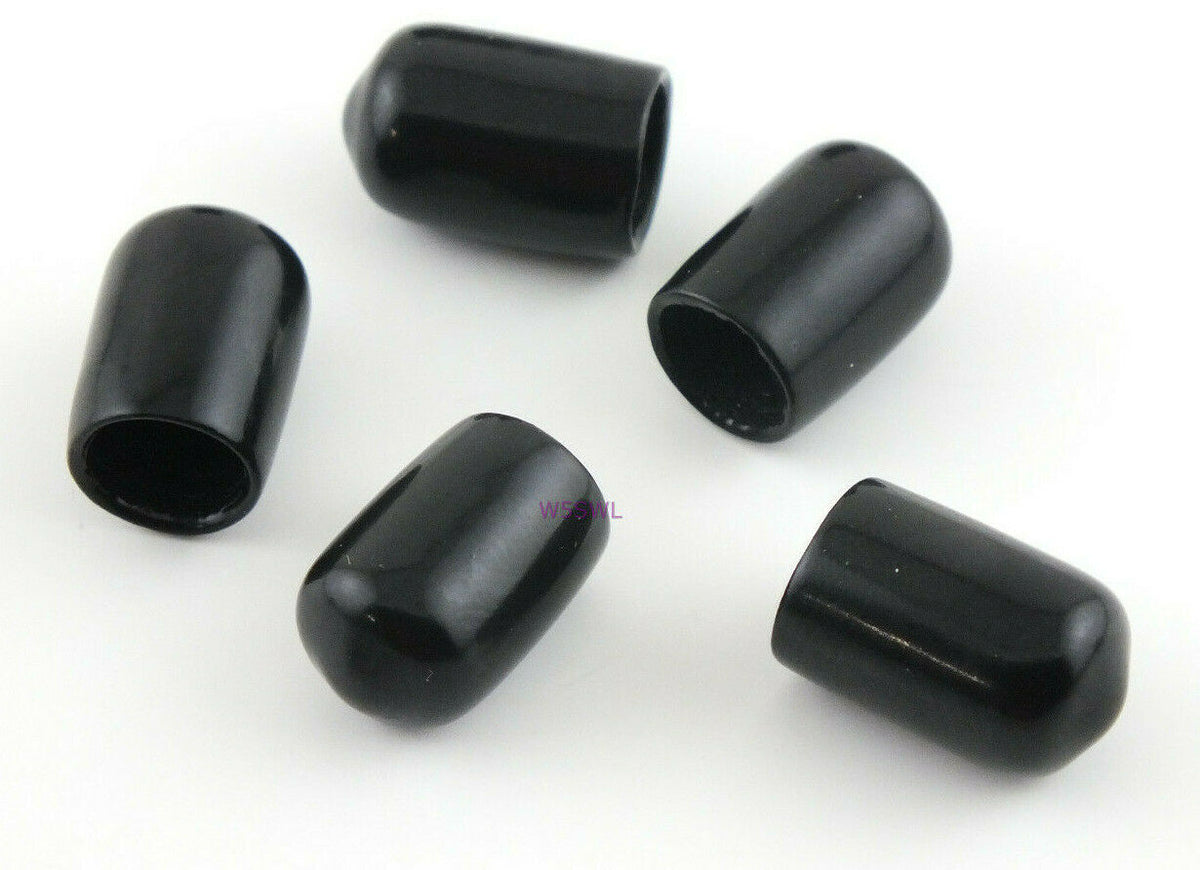 Antenna Tubing Flexible Vinyl 5/16"-3/8" ID Caps Black 1/2 Long 5PK - Dave's Hobby Shop by W5SWL