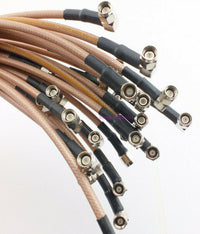 Load image into Gallery viewer, 1 N Male to Right Angle SMA Male 3ft RG-142 High Performance Jumper - Dave&#39;s Hobby Shop by W5SWL
