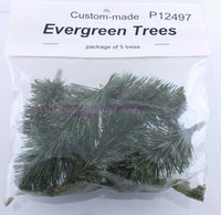 Load image into Gallery viewer, Evergreen Trees Package of 5 Approx 4&quot; Tall New - Dave&#39;s Hobby Shop by W5SWL
