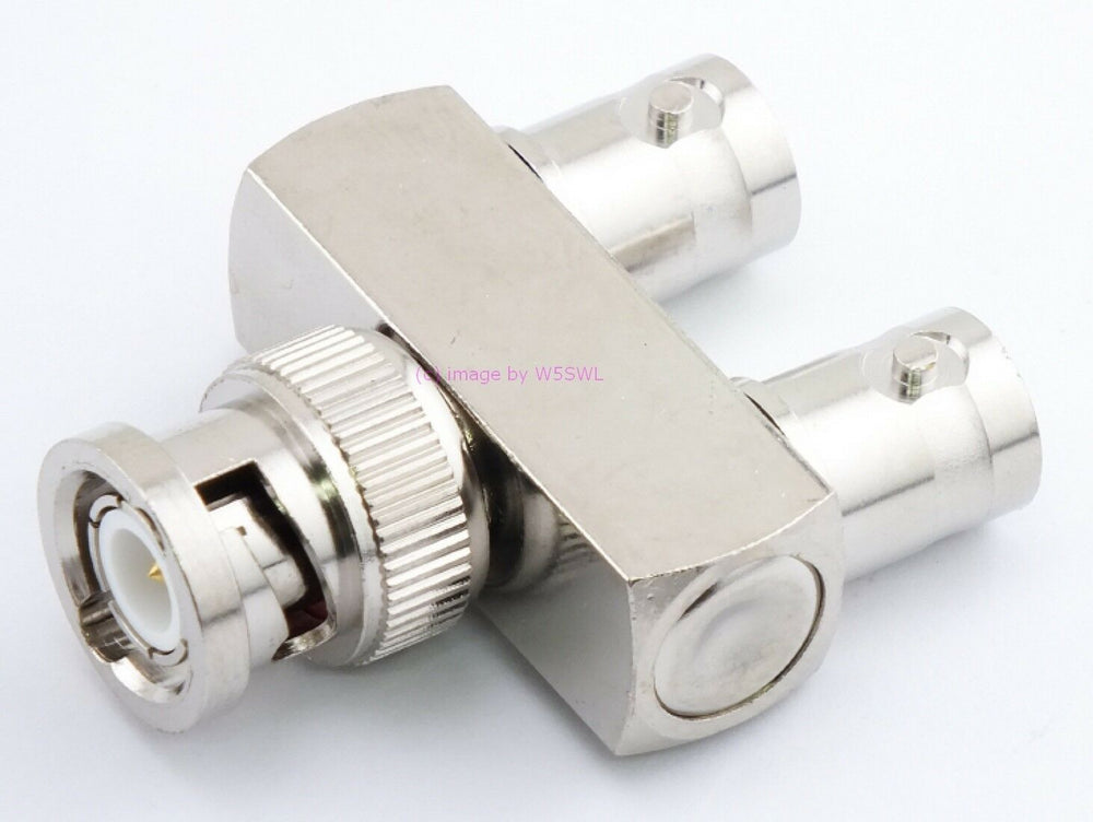 W5SWL Brand BNC Male to Double BNC Female TEE or Y Coax Connector Adapter - Dave's Hobby Shop by W5SWL