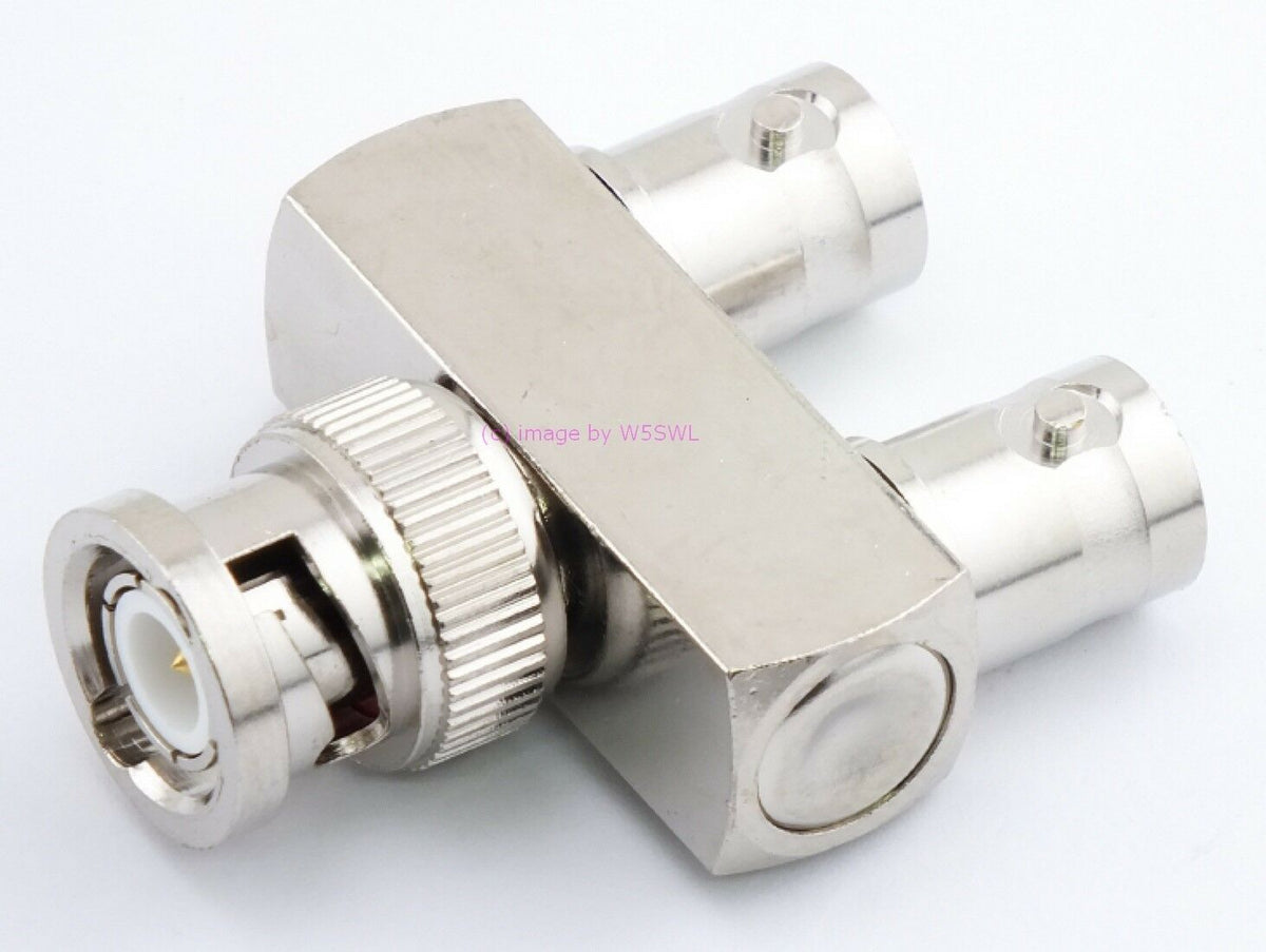 W5SWL Brand BNC Male to Double BNC Female TEE or Y Coax Connector Adapter - Dave's Hobby Shop by W5SWL