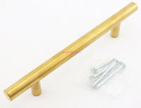 Load image into Gallery viewer, Cabinet Equipment Gear Handles 7&quot; Long Brushed Brass Color - Dave&#39;s Hobby Shop by W5SWL
