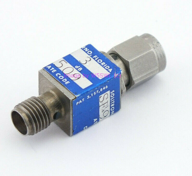 Solitron Microwave SMA 3dB DC - 2 GHz Attenuator - Dave's Hobby Shop by W5SWL