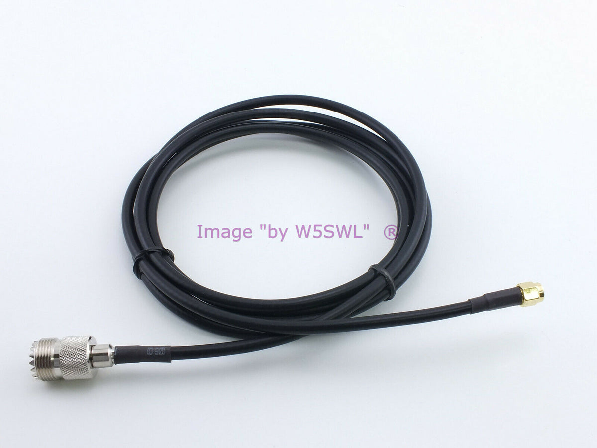 UHF Female to SMA Male 6ft RG58 Radio Jumper Patch Coax Cable - Dave's Hobby Shop by W5SWL