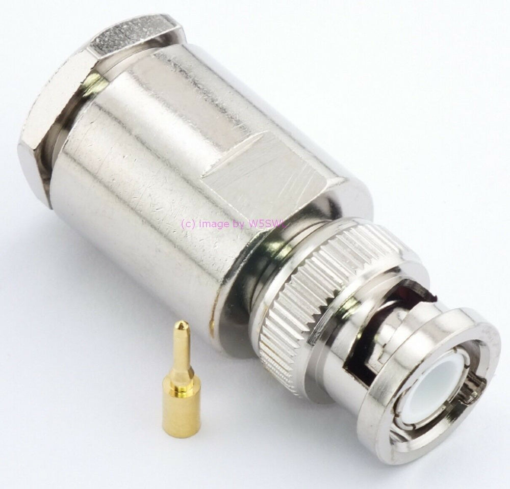 W5SWL Brand BNC Male Clamp Coax Connector fits RG-8A/U RG-213 - Dave's Hobby Shop by W5SWL