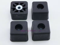 Load image into Gallery viewer, Rubber Feet .875&quot; Tall - Steel Bushing Set of 4 Square - Dave&#39;s Hobby Shop by W5SWL
