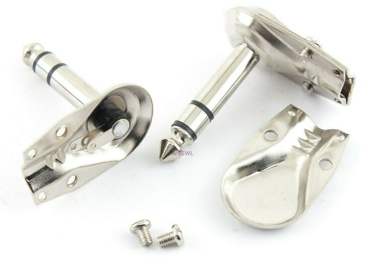 Phone Plug 1/4" 6.35mm Stereo Flat METAL 5-Pack - Dave's Hobby Shop by W5SWL