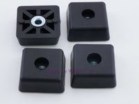 Load image into Gallery viewer, Rubber Feet .590&quot; Tall - Steel Bushing Set of 4 Square - Dave&#39;s Hobby Shop by W5SWL
