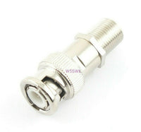 Load image into Gallery viewer, BNC Male to Type F Female Adapter Connector - Dave's Hobby Shop by W5SWL
