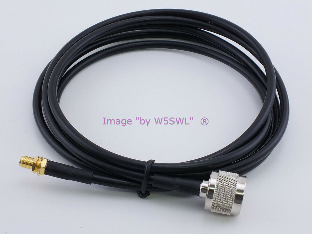 N Male to SMA Female 6ft RG58 Radio Test Jumper Patch Coax Cable - Dave's Hobby Shop by W5SWL
