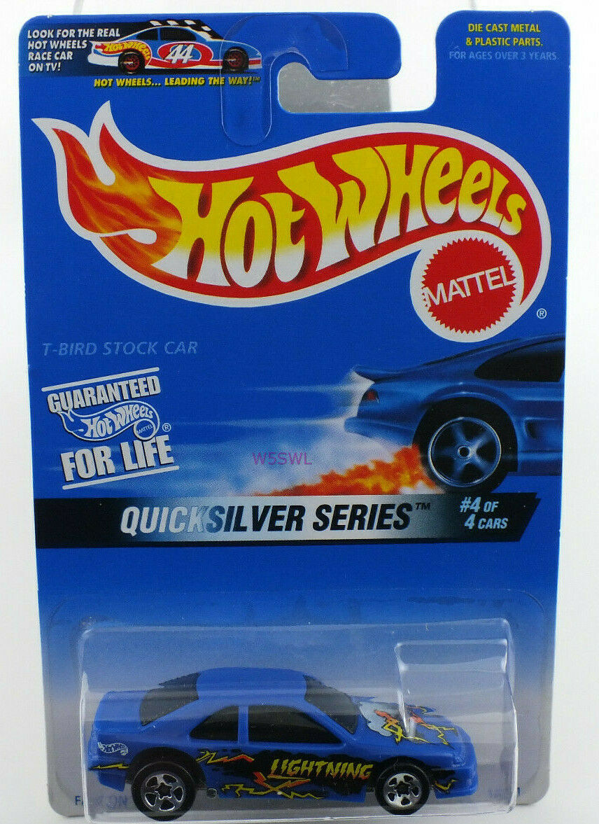 Hot Wheels 1996 QuickSilver Series #4 T-Bird Stock Car - FROM DEALERS CASE READ - Dave's Hobby Shop by W5SWL