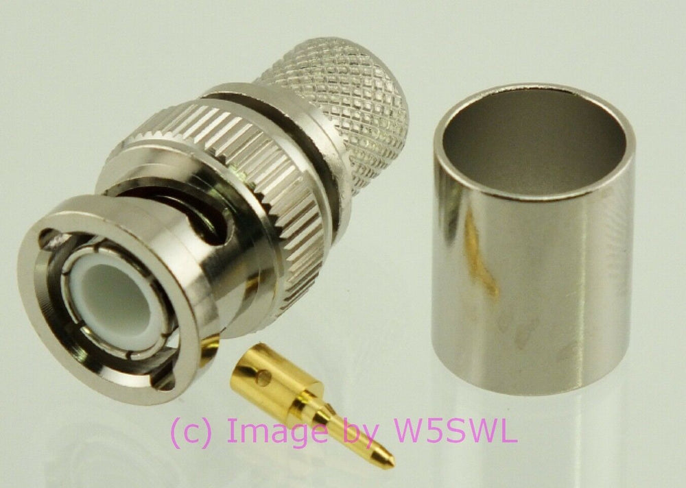 W5SWL BNC Male Crimp Coax Connector LMR400 2-Pack - Dave's Hobby Shop by W5SWL