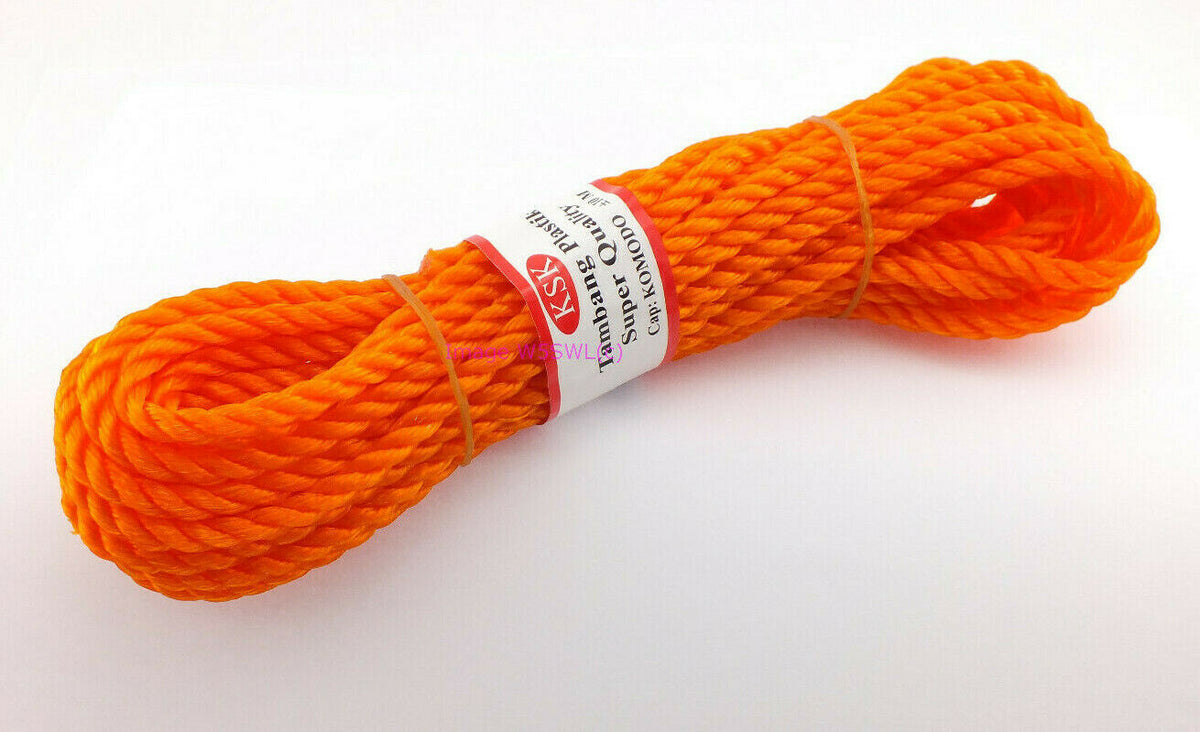 13/64" (5mm) x 33ft Orange Braided Poly Rope Dipole Vee Antenna Support - Dave's Hobby Shop by W5SWL