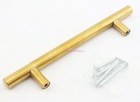 Load image into Gallery viewer, Cabinet Equipment Gear Handles 7&quot; Long Brushed Brass Color - Dave&#39;s Hobby Shop by W5SWL
