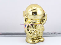 Load image into Gallery viewer, SpaceMan Coin Bank Ceramic Gold Tone Hand Painted from 1990 - NEW - Dave&#39;s Hobby Shop by W5SWL
