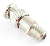 Load image into Gallery viewer, BNC Male to Type F Female Adapter Connector - Dave's Hobby Shop by W5SWL
