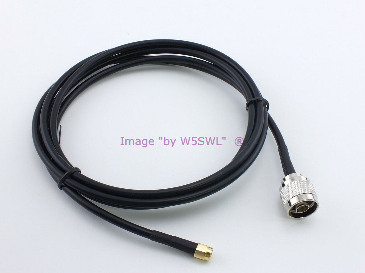 N Male to SMA Male 6ft RG58 RF Radio Test Jumper Patch Coax Cable - Dave's Hobby Shop by W5SWL