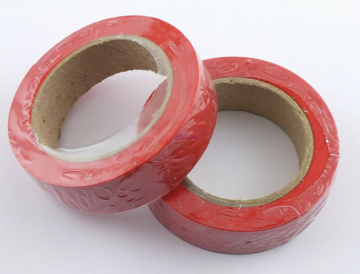 RED PVC Electrical Tape about 3/4" wide x 8.7 yard long 2 Rolls - Dave's Hobby Shop by W5SWL