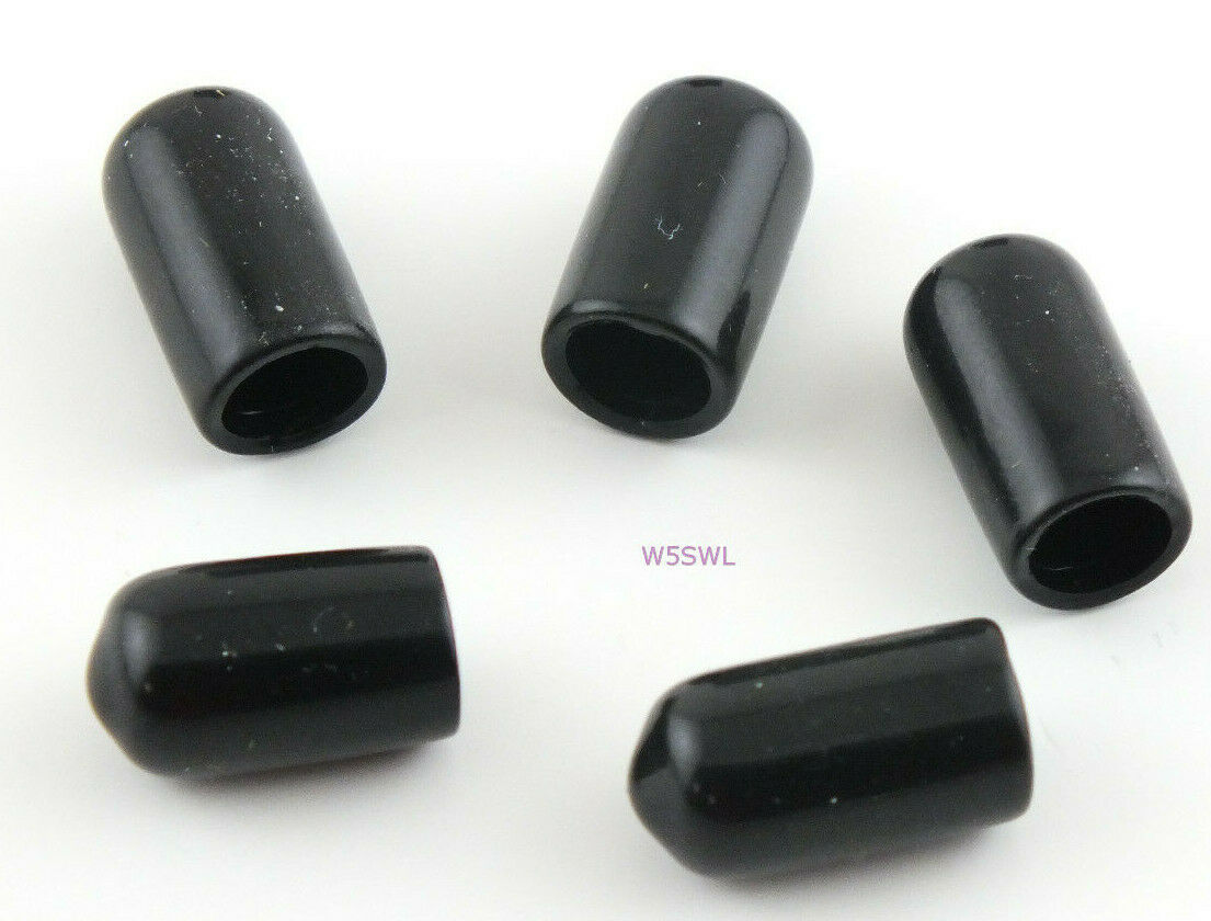 Antenna Tubing Flexible Vinyl 1/4"-5/16" ID Caps Black 1/2 Long 5PK - Dave's Hobby Shop by W5SWL