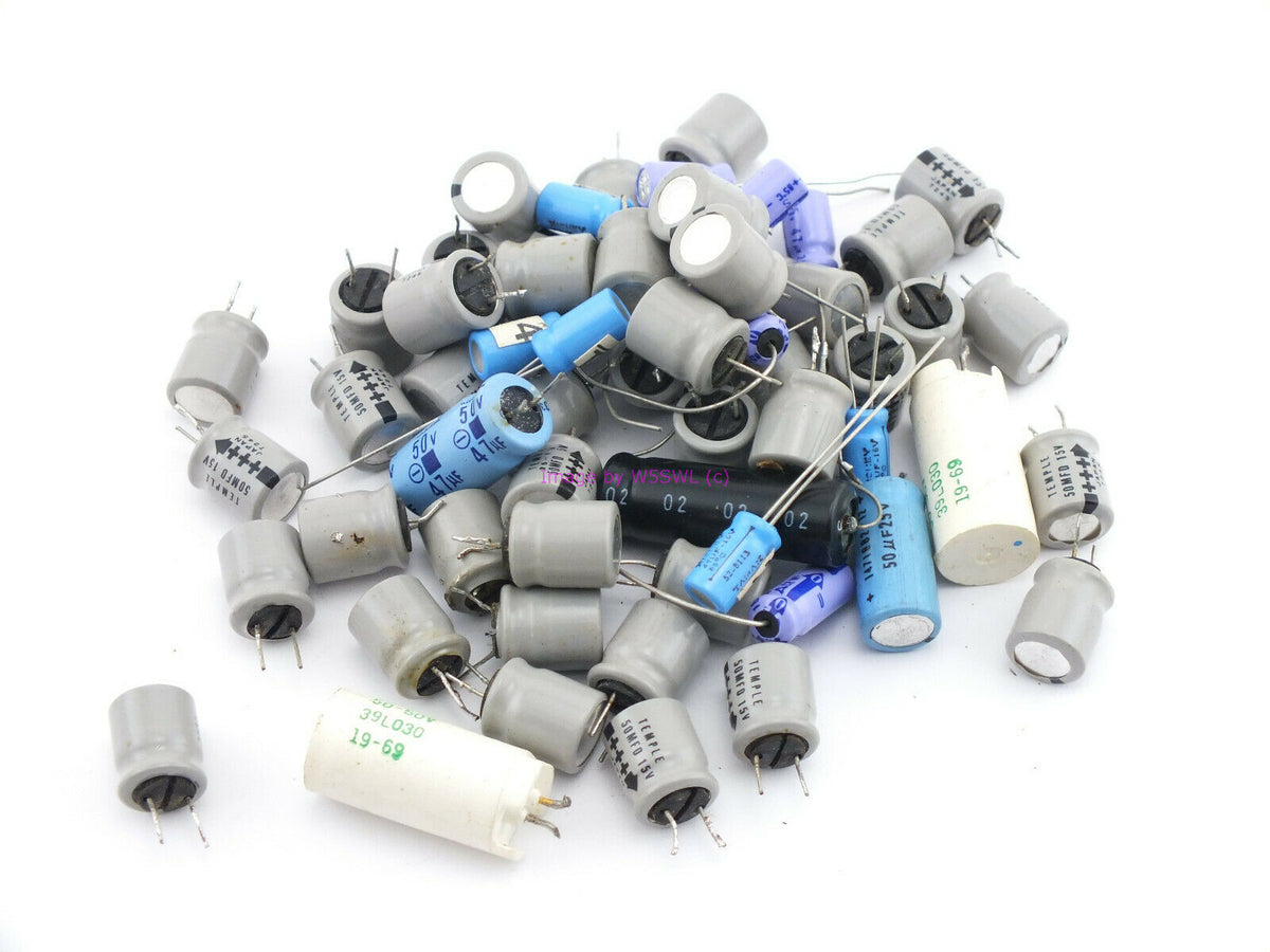 47-50mFD Assort Caps Capacitors From a Ham Estate LOT (bin4) - Dave's Hobby Shop by W5SWL