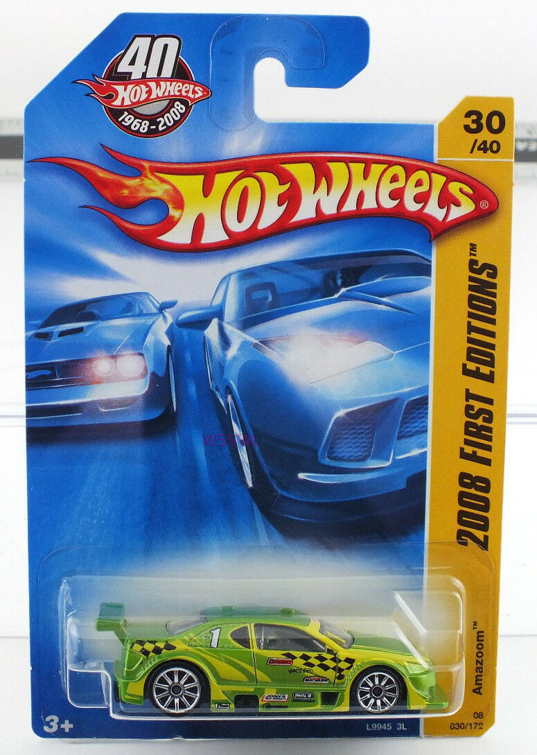 Hot Wheels 2008 First Edition 30/40 Amazoom MINT CAR FROM