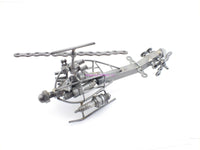 Load image into Gallery viewer, Hand Made Metal Wire Frame Attack Helicopter Collectible Movable Blades (bin2) - Dave&#39;s Hobby Shop by W5SWL
