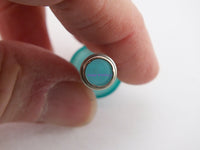 Load image into Gallery viewer, Panel Mount Turquoise (Green) Lens Light Tube  - Ham Project Building - Dave&#39;s Hobby Shop by W5SWL
