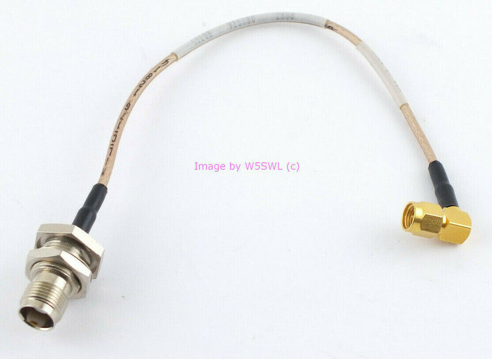 SMA RA Male to TNC Female Chassis RG-316 9" Coax Jumper - Dave's Hobby Shop by W5SWL