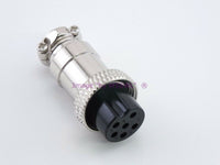 Load image into Gallery viewer, 6 Pin Microphone Plug  Female Metal - Dave&#39;s Hobby Shop by W5SWL
