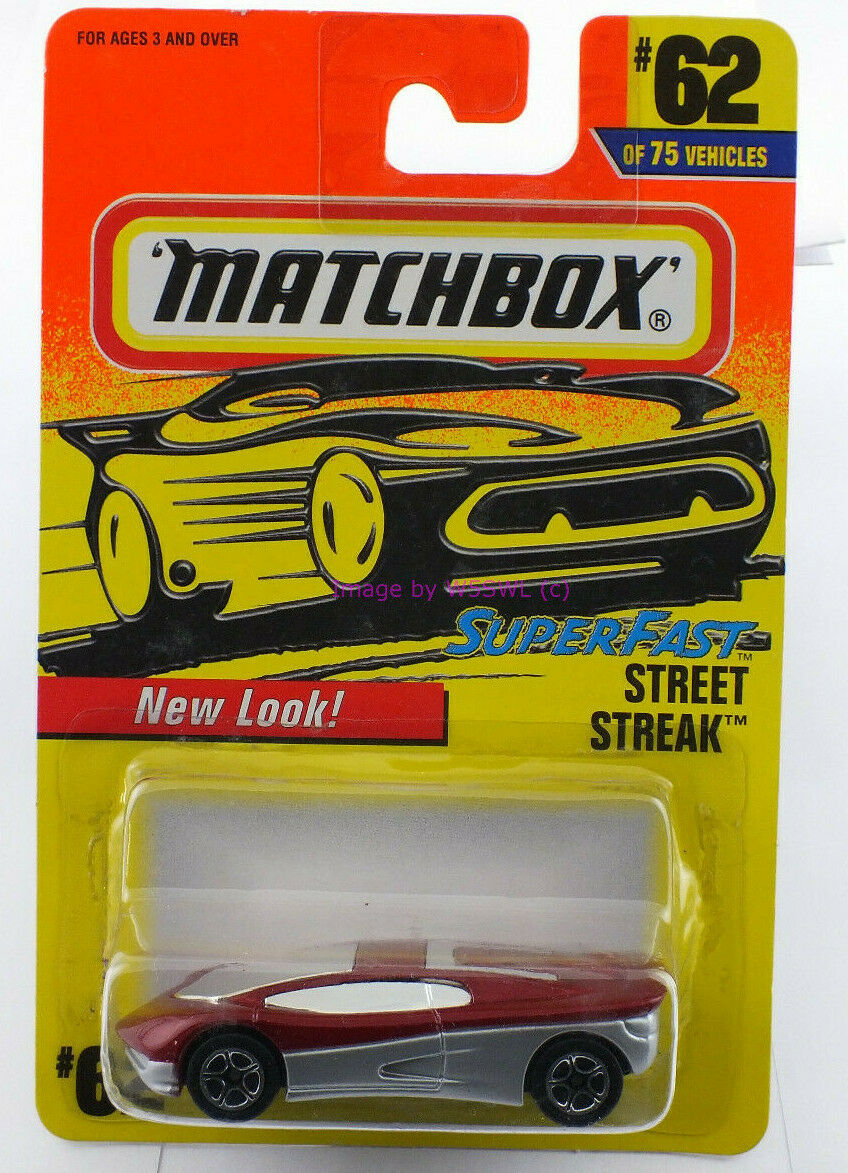 Matchbox Super Fast Street Streak 62 1996 - Dave's Hobby Shop by W5SWL