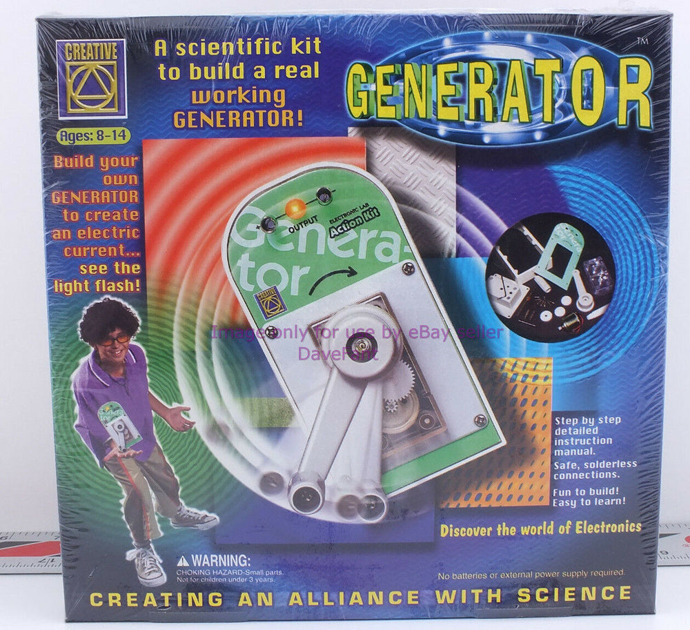 Creative Toys Build A Working Generator Scientific Kit New In Box - Dave's Hobby Shop by W5SWL