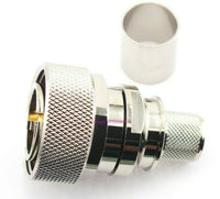 Load image into Gallery viewer, W5SWL Brand 7/16 DIN Male Crimp Connector LMR-600 Teflon &amp; Gold LPFM HI-Power HAM - Dave&#39;s Hobby Shop by W5SWL
