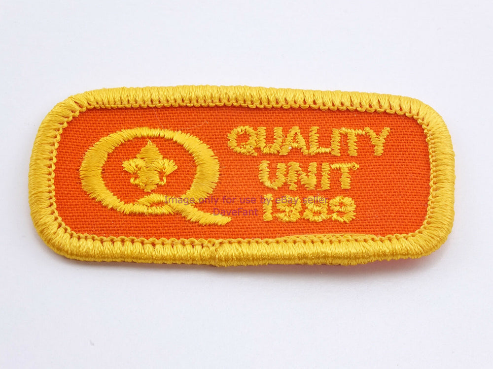 Boy Scouts Of America BSA Quality Unit 1989 Patch Unused in Excellent Shape - Dave's Hobby Shop by W5SWL
