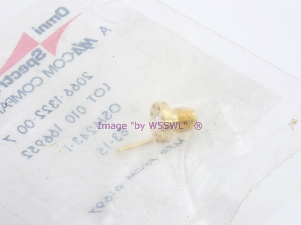 SMA Female Launch Coax Connector Omni-Spectra M/A-Com OSM 243-1 - Dave's Hobby Shop by W5SWL