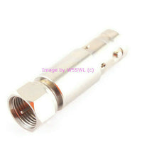 Load image into Gallery viewer, Type F Male to BNC Female Long Adapter Connector - Dave's Hobby Shop by W5SWL
