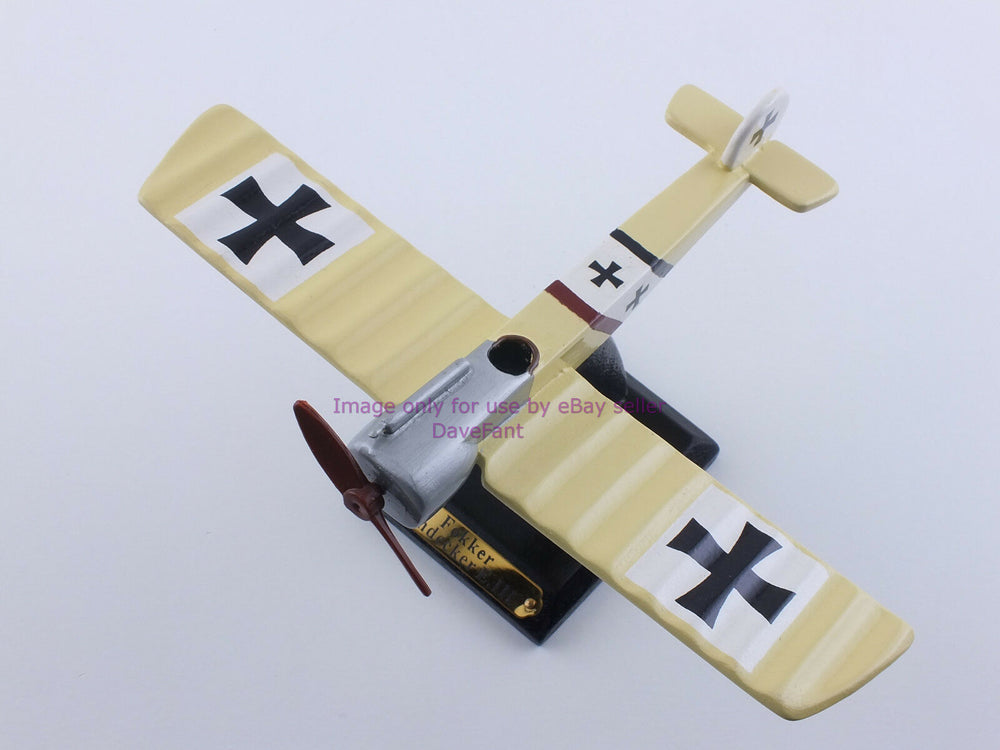 Fokker Eindecker E.III Airplane Wood Display Model - New - Dave's Hobby Shop by W5SWL