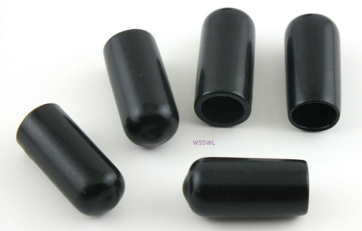 Antenna Tubing Flexible Vinyl 5/16"-3/8" ID Caps Black 3/4 Long 5PK - Dave's Hobby Shop by W5SWL