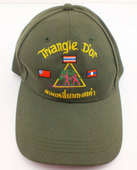 Load image into Gallery viewer, Triangle D&#39;or Cap Hat Golden Triangle - Dave&#39;s Hobby Shop by W5SWL
