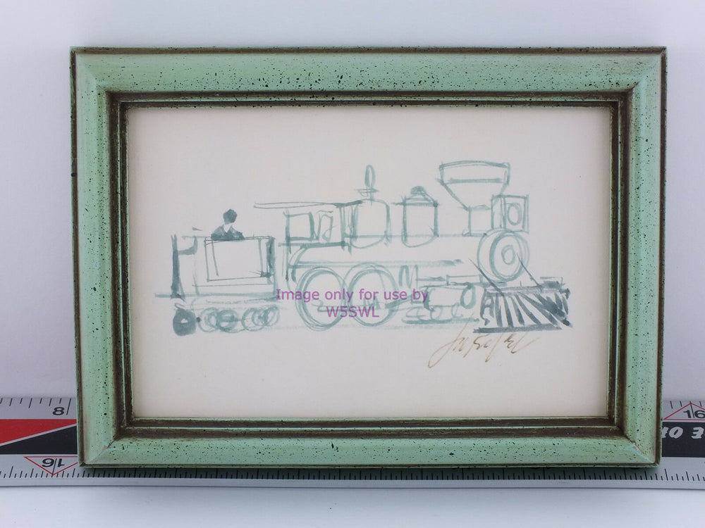 Framed Picture Steam Engine - Dave's Hobby Shop by W5SWL