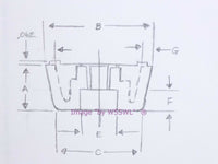 Load image into Gallery viewer, Rubber Feet .344" Tall - Steel Bushing Set of 4 Square - Dave's Hobby Shop by W5SWL
