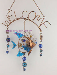 Load image into Gallery viewer, SS Sarna Copper Fish Welcome Hanger NEW Old Stock - Dave&#39;s Hobby Shop by W5SWL
