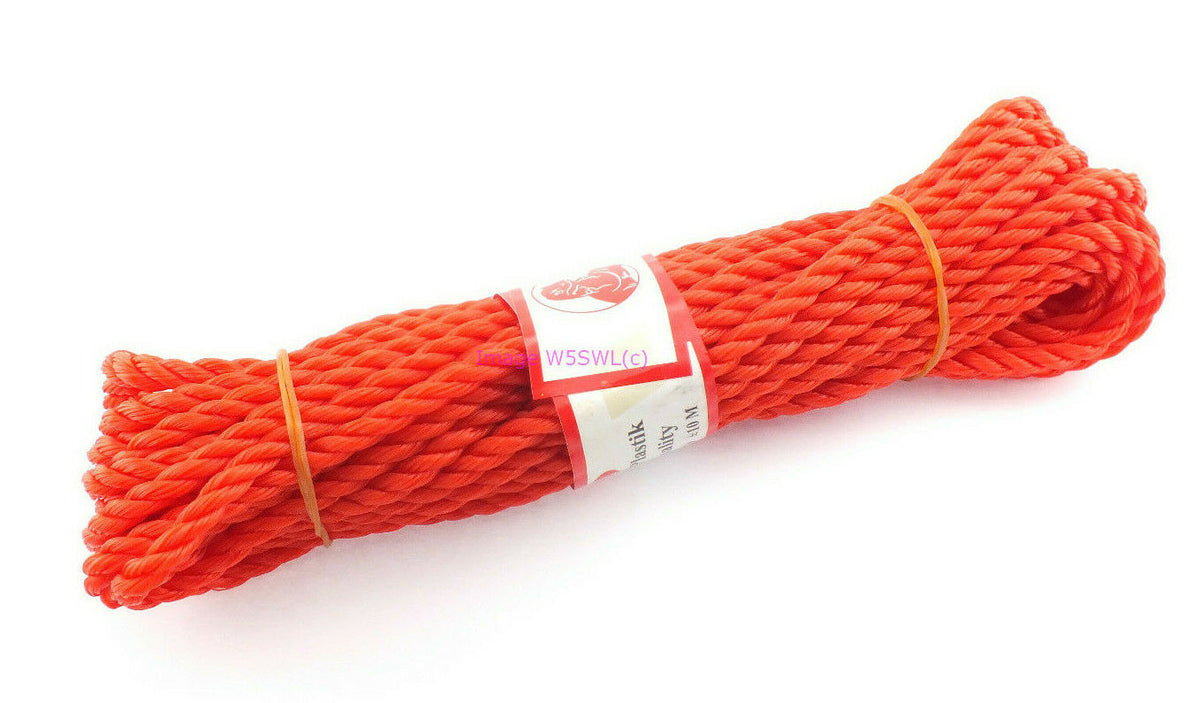 13/64" (5mm) x 33ft Red Braided Poly Rope Dipole Vee Antenna Support - Dave's Hobby Shop by W5SWL