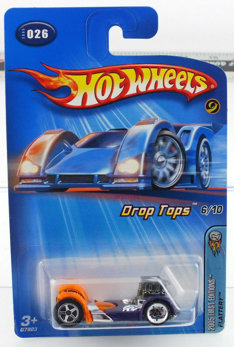 Hot Wheels 2005 First Ed 6/10 Drop Tops FLATTERY MINT CAR FROM CASE - Dave's Hobby Shop by W5SWL